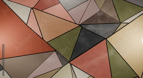 Abstract geometric triangle pattern background vector design modern polygonal mosaic shapes wallpaper illustration