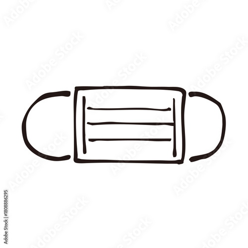マスクのシンプルなイラスト