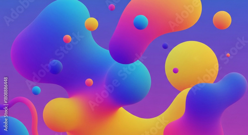 Abstract colorful fluid shapes background design for modern graphic design and digital art projects use case