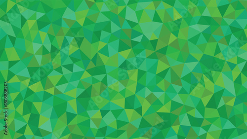 Abstract background with triangles in shades of green and olive color