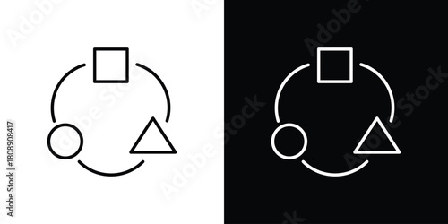 Adaptation icon in line design. Editable stroke icon.