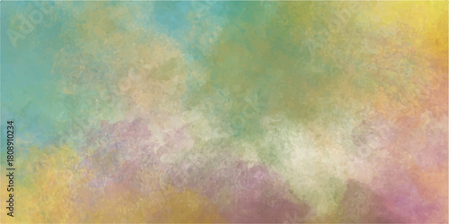Abstract colorful watercolor paint grunge texture background pattern. wall, old, orange, aged, pink, yellow, grungy, antique, dirty, vintage, green, cloudy, smoky, smoke, rainbow, sky, clouds, blur