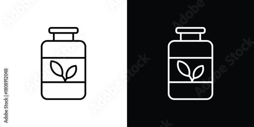 Biogas icon in line design. Editable stroke icon.