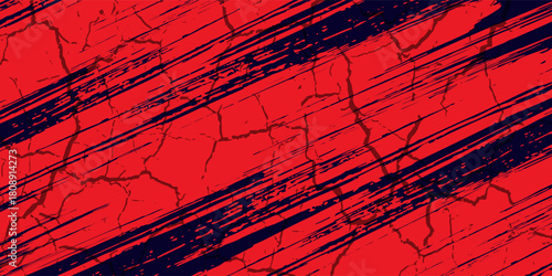 red black brush Car sticker wrap pattern banner abstract sporty lines black orange color combination grunge brush modern pattern racing motorsport vector design.