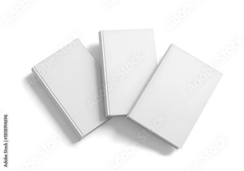 Stack of Three Hardcover Books Professional Display