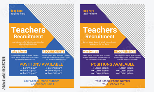Teacher hiring flyer design