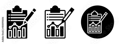 Trend Report Icon Collection Glyph & Mixed Style