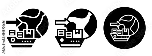 Import Product Icon Collection Glyph & Mixed Style