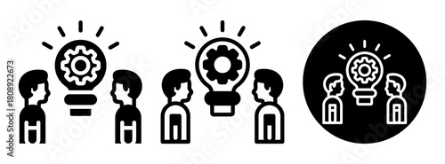 Collective Knowledge Icon Collection Glyph & Mixed Style