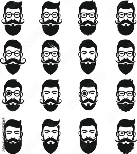 Collection of Handsome Men with Stylish Hairstyles and Beards