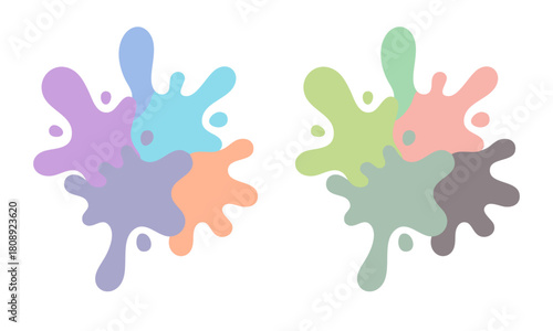 Vibrant Colorful Splash Vector Illustration
