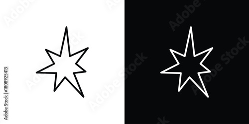 Explosion icon in line design. Editable stroke icon.