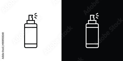Hair spray icon in line design. Editable stroke icon.