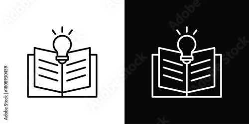 Interesting icon in line design. Editable stroke icon.