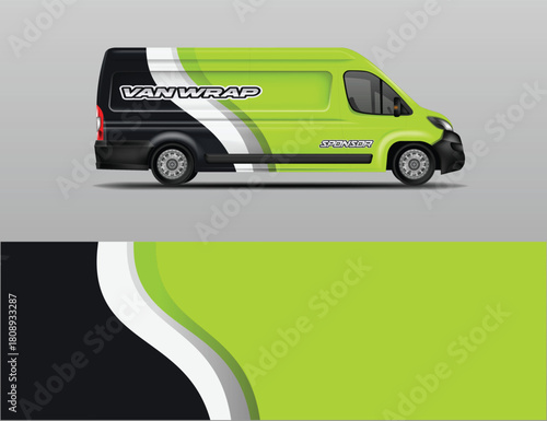 Car wrap design vector racing abstract background