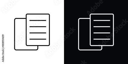 Notes icon in line design. Editable stroke icon.