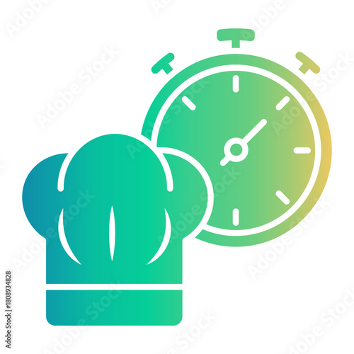 chef hat Gradient icon