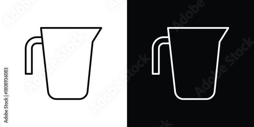 Pitcher icon in line design. Editable stroke icon.