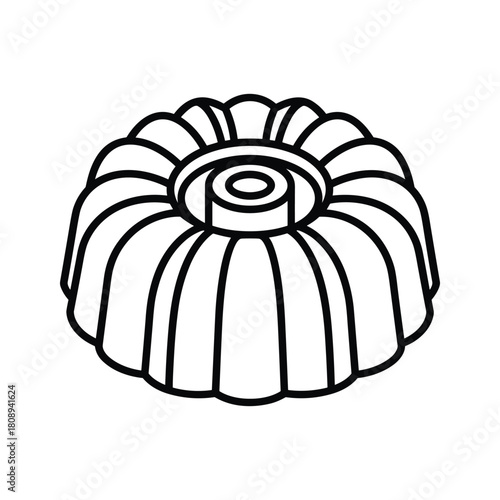 Space Rocket Icons: Outline and Solid Fill Vector Illustration