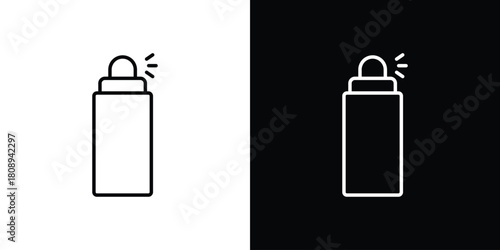 Spray icon in line design. Editable stroke icon.