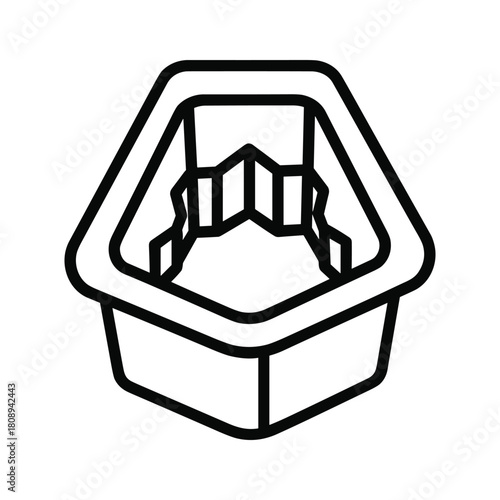 Hairdressing Scissors and Comb Icon Set - Outline and Solid Styles