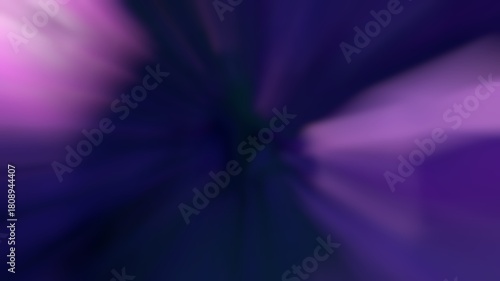 Dark Abstract Blurred Background. Deep Purple Blue Radial Ray Light Effect, Gradient Backdrop Texture. blurry artistic technology banner