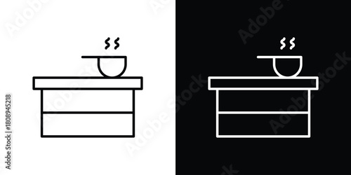 Turkish bath icon in line design. Editable stroke icon.