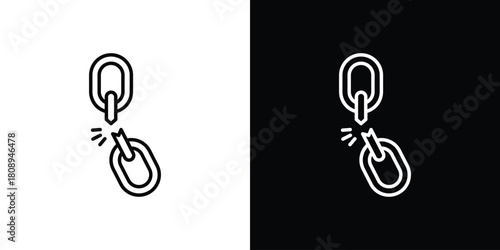 Weakness icon in line design. Editable stroke icon.