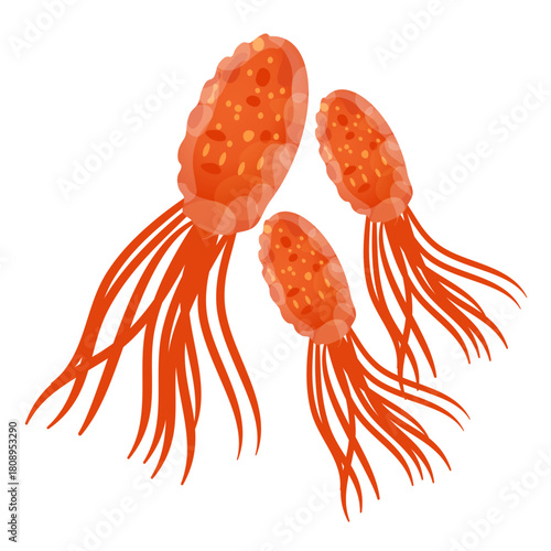 Pyrococcus Furiosus Illustration health science research, modern visual aid