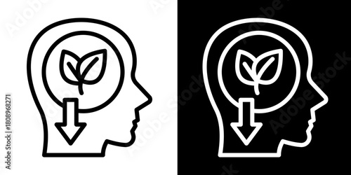 Conscious Consumption  Icon Set White Style Collection
