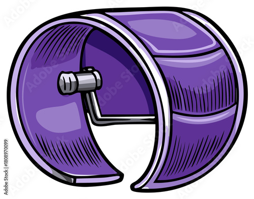 Purple Hamster Exercise Wheel Equipment Spinning Run Tool Toy Play Fun Rotation