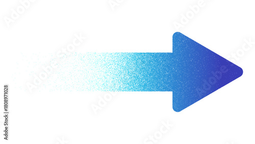 ノイズの質感が特徴の案内矢印を描いたイラスト