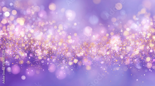 紫のキラキラ光ボケ背景