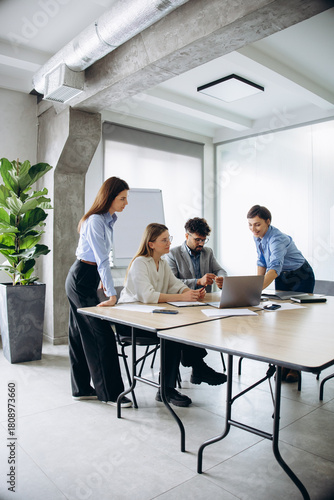 Business group working together at the office
