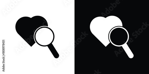 Check up icon in glyph shilhouette black and white colors