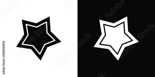 Cookie cutter icon in glyph shilhouette black and white colors