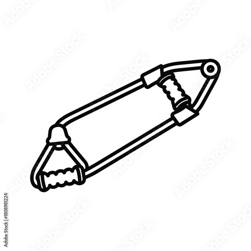 Illustration of a chest expander isolated on