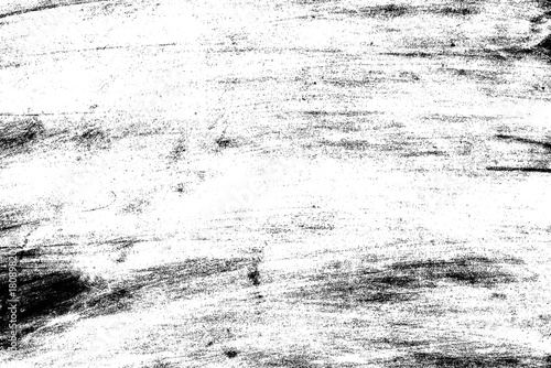 Grunge distressed charcoal pencil strokes on white paper texture background