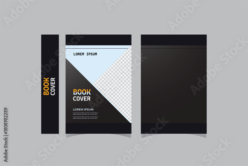 professional book cover design identity branding specialist corporate science education and modern minimalist design idea and concept