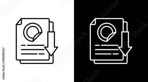 Amortization White Icon Set Design
