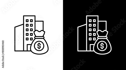 Capital Expenditures White Icon Set Design