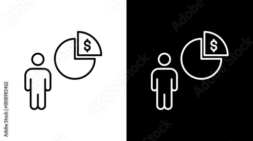 Equity White Icon Set Design