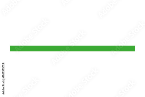 straight line. green stripe