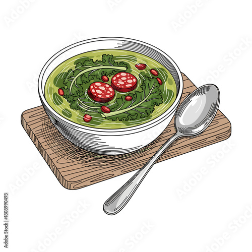 Vintage illustration of a cluster of brown gilled mushrooms on black