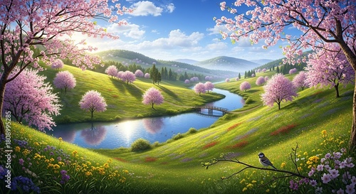 spring in the mountains