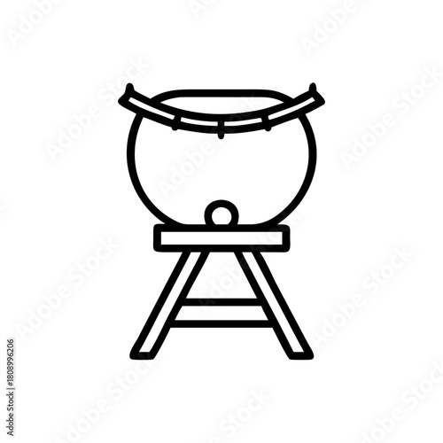 Japan Day japanese drum taiko icon