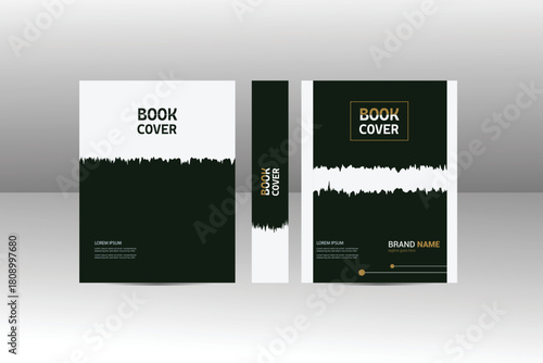 professional book cover design identity branding specialist corporate science education and modern minimalist design idea and concept