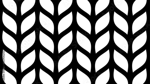 Geometric seamless patterns of leaf or grain shapes or woven textures. Minimalist geometric seamless pattern with floral motif.