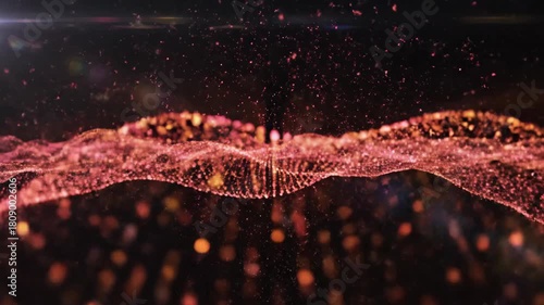 Optical lens flare effect with subtle color dispersion on dark background