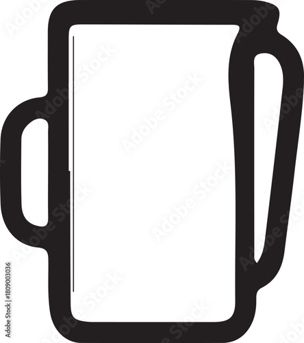 Flat vector icon set of kitchen gadgets  types in minimalist black and white style